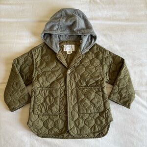 Zara Disney Kids Quilted Hooded Jacket